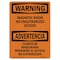 Signmission Safety Sign, OSHA WARNING, 10" Height, 14" Width, Mechanical Room Unauthorized Bilingual, Landscape OS-WS-D-1014-L-12679 - alternate 1